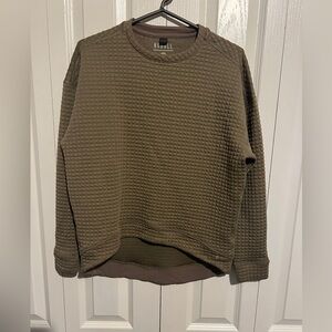 NOBULL Quilted Waffle Crewneck Sweater